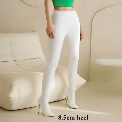 Sgesvier Sexy Stiletto Patent Leather Boots - Thin High Heels - Buy Center UK