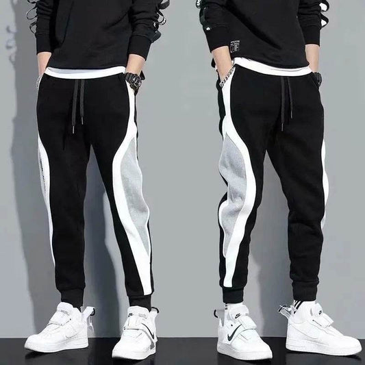Buy Center 2024 Men's Sports Pants - Loose Fit & Patchwork Design - Buy Center UK