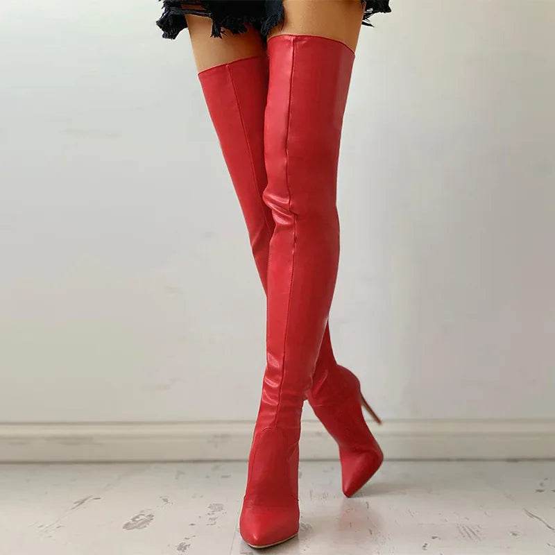 Sexy High Heels Over The Knee Boots - Stylish Thigh High Women's Shoes - Buy Center UK
