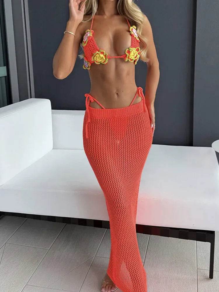 Buy Center Sexy Vest Long Skirt Set - Backless Top & Flattering Fit - Buy Center UK