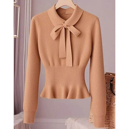 Buy Center Women's Korean Knitting Jumper - Comfortable Loose Pullover - Buy Center UK