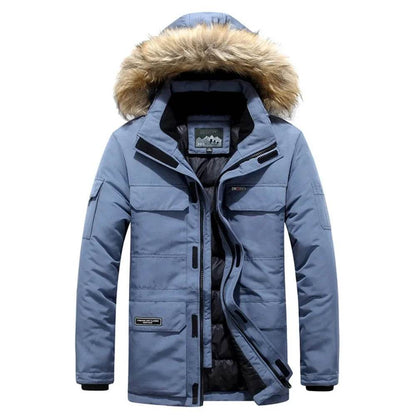 Buy Center Mens Winter Parka - Fur Hooded, Windproof, -30°C Warmth - Buy Center UK