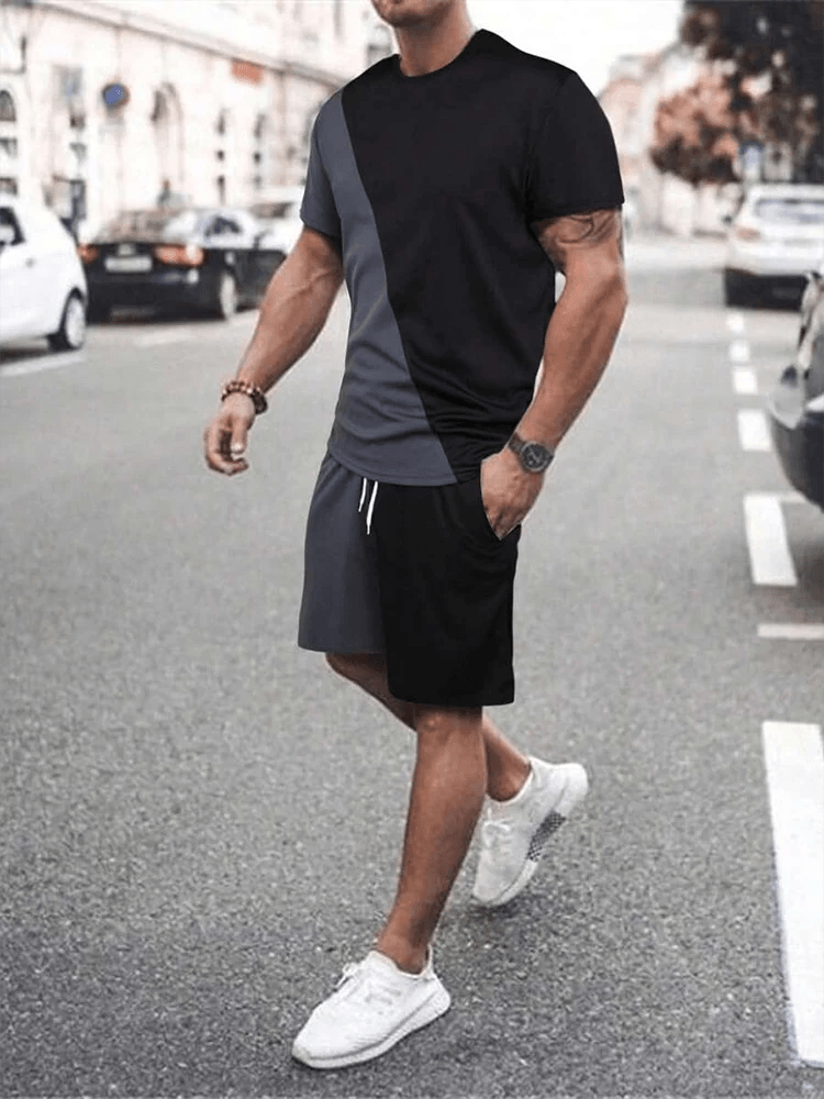 Buy Center 2025 Men's Casual Summer Suit - Textured Two-Piece Set - Buy Center UK