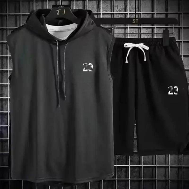 Buy Center Men's Summer Two Piece Set - Casual T-Shirt & Shorts - Buy Center UK
