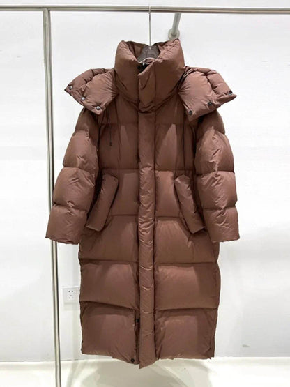 Buy Center Women's White Duck Down Coat - Warm & Stylish Puffer Jacket - Buy Center UK