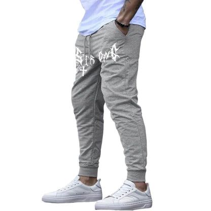 Buy Center Fashion Men's Printed Joggers - Fleece Autumn Winter Casual - Buy Center UK