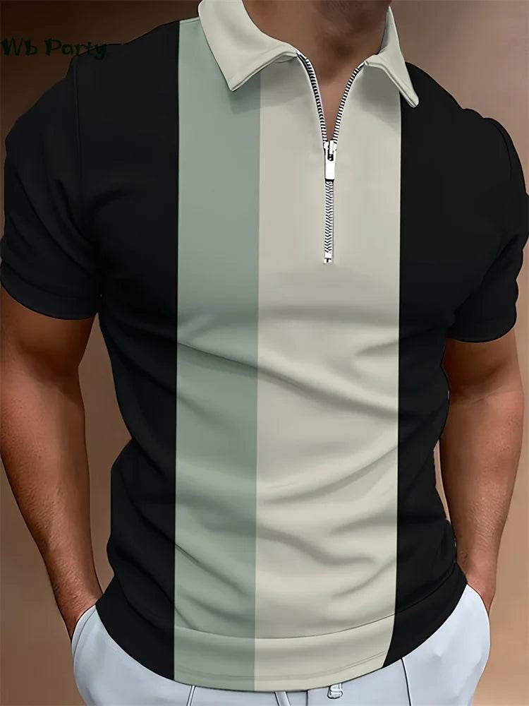 Buy Center Classic Stripe T-Shirt - Breathable Polo for Men - Buy Center UK