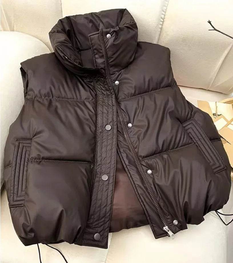 2024 Autumn Winter Puffer Vest - Ladies Sleeveless Down Waistcoat - Buy Center UK