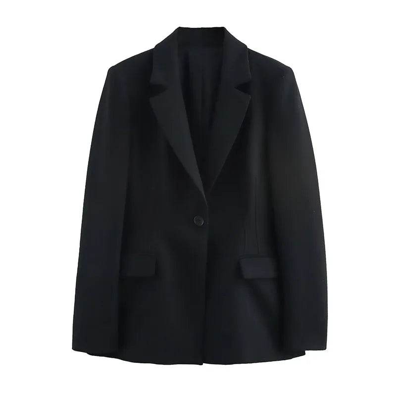Chic Office Lady Women Suit - V Neck Blazer & Flare Pants Set - Buy Center UK