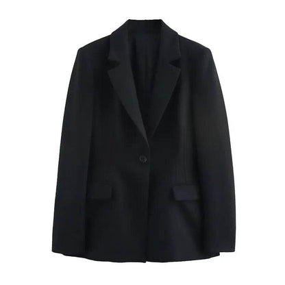 Chic Office Lady Women Suit - V Neck Blazer & Flare Pants Set - Buy Center UK
