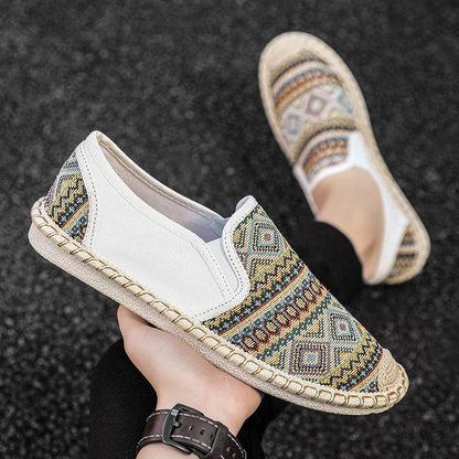 Buy Center Ethnic Style Men's Slip-On Flats - Comfortable Summer Sneakers - Buy Center UK