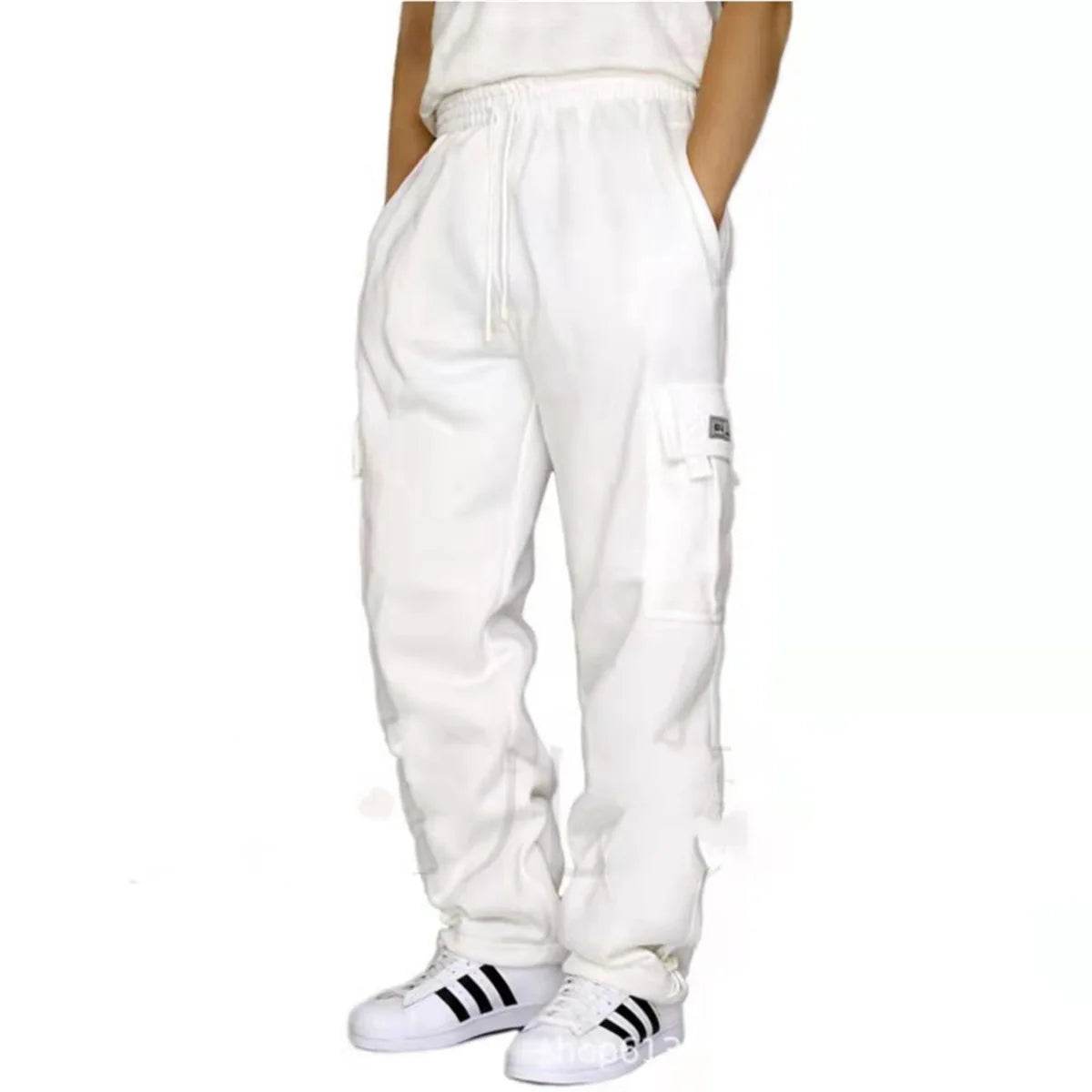 Men's Outdoor Cargo Pants - Winter Sports, Multi-Pocket, Loose Fit - Buy Center UK