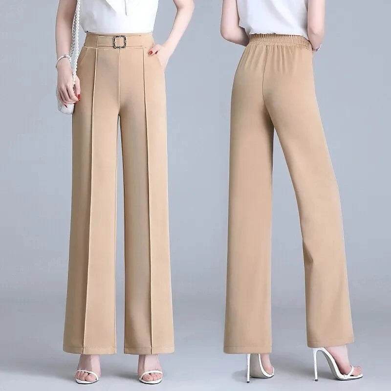 Buy Center High Waist Wide Leg Pants - Casual & Fashionable Trousers - Buy Center UK