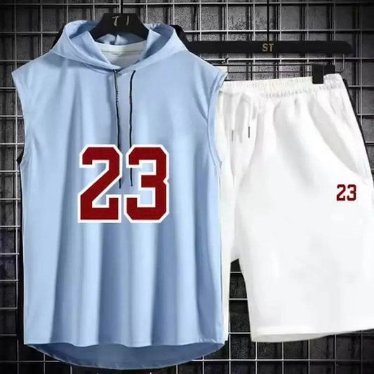 Buy Center Men's Summer Two Piece Set - Casual T-Shirt & Shorts - Buy Center UK