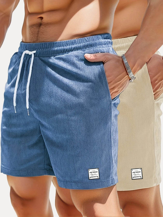 Buy Center Men's Summer Casual Shorts - Breathable Elastic Waist Design - Buy Center UK