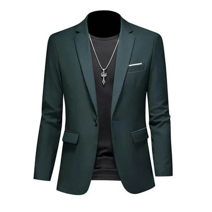 Buy Center Casual Business Blazer for Men - Solid Color Elegance - Buy Center UK
