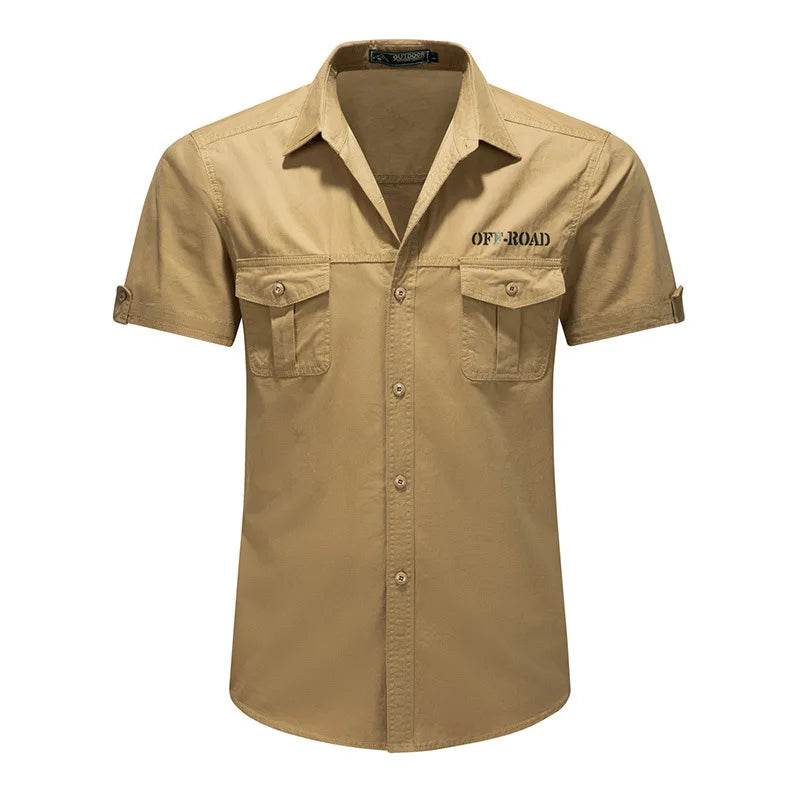 Buy Center Army Green Men's Casual Shirt - Breathable Cotton Style - Buy Center UK