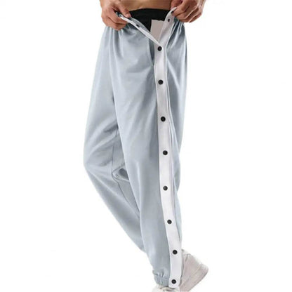 Buy Center Mid-Rise Men Sweatpants - Elastic Waist, Side Pockets - Buy Center UK