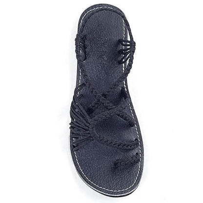 Buy Center Women's Strappy Braided Sandals - Comfortable Summer Style - Buy Center UK