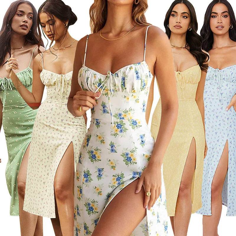 Women’s Floral Beach Vacation Dress - Elegant Bodycon Style 2024 - Buy Center UK