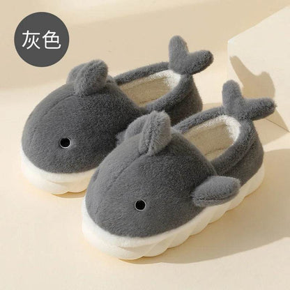 Buy Center Funny Shark Cotton Slippers - Warm Plush Non-Slip Design - Buy Center UK