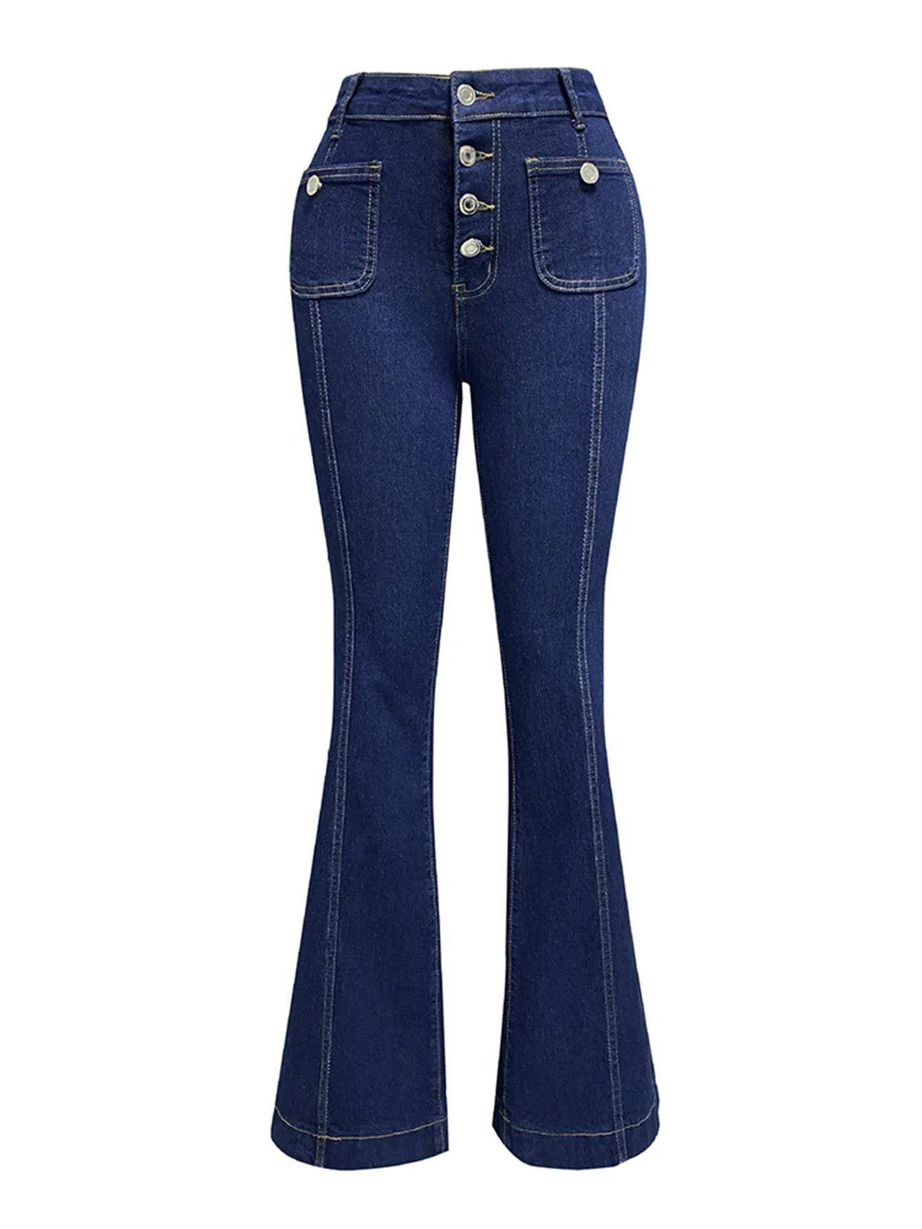 Buy Center Women’s High Waist Wide Leg Denim Pants - Trendy Fashion 2025 - Buy Center UK