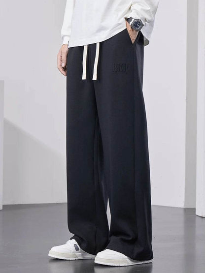 Buy Center Men's Wide Leg Sweatpants - Casual Cotton Track Pants - Buy Center UK