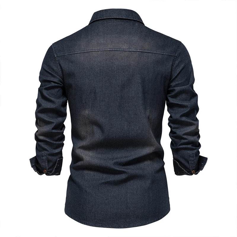 Buy Center Y2K Fashion Denim Shirt - Casual Loose Fit for Men - Buy Center UK