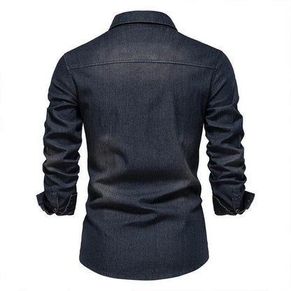 Buy Center Y2K Fashion Denim Shirt - Casual Loose Fit for Men - Buy Center UK