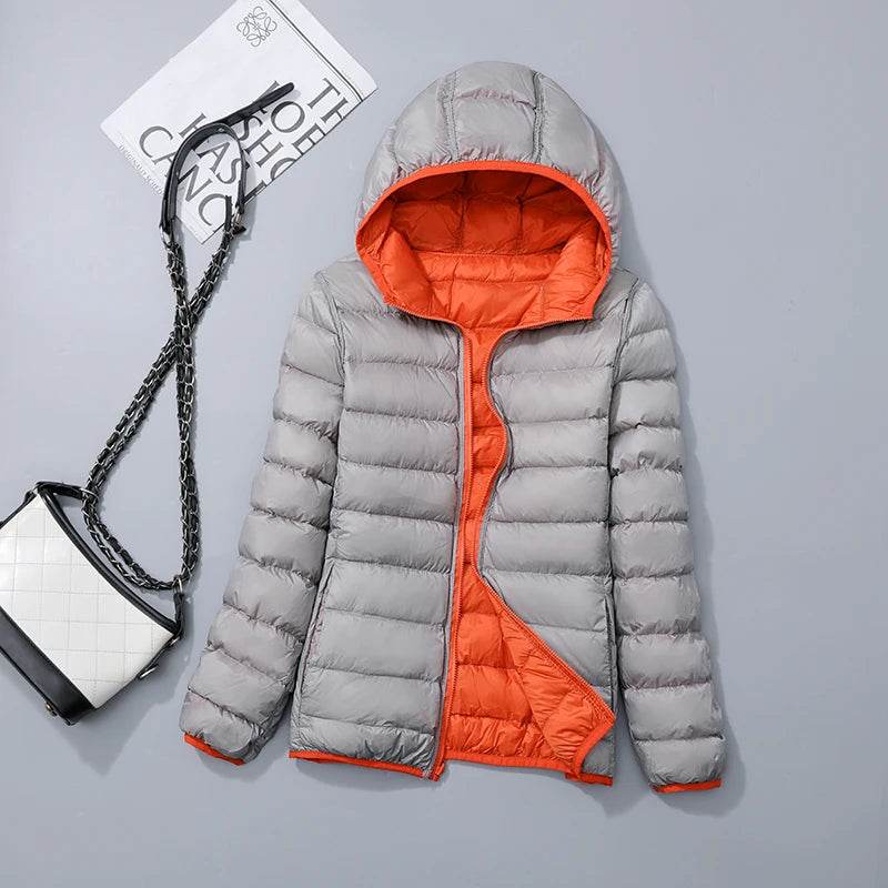 Buy Center Women’s Ultra Light Down Jacket - Cozy Hooded Parka - Buy Center UK