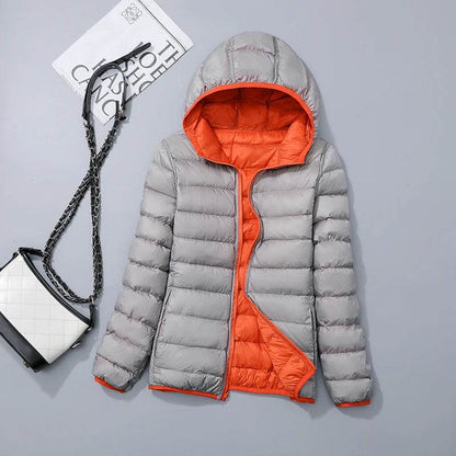 Buy Center Women’s Ultra Light Down Jacket - Cozy Hooded Parka - Buy Center UK