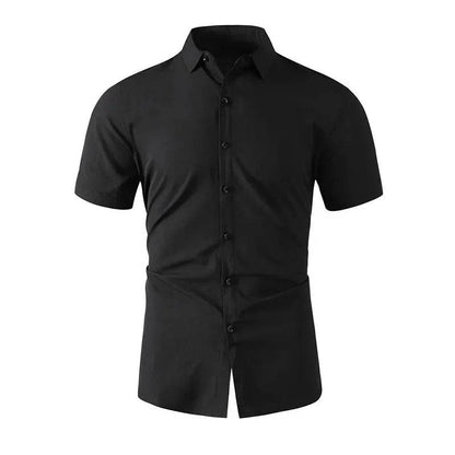 Buy Center Men's Short Sleeved Shirt - No Iron, Summer Fashion Style - Buy Center UK
