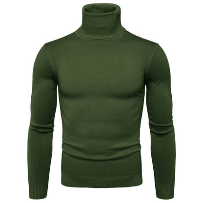 Buy Center Men's Black Turtleneck Sweater - Warm Slim Fit Autumn Top - Buy Center UK