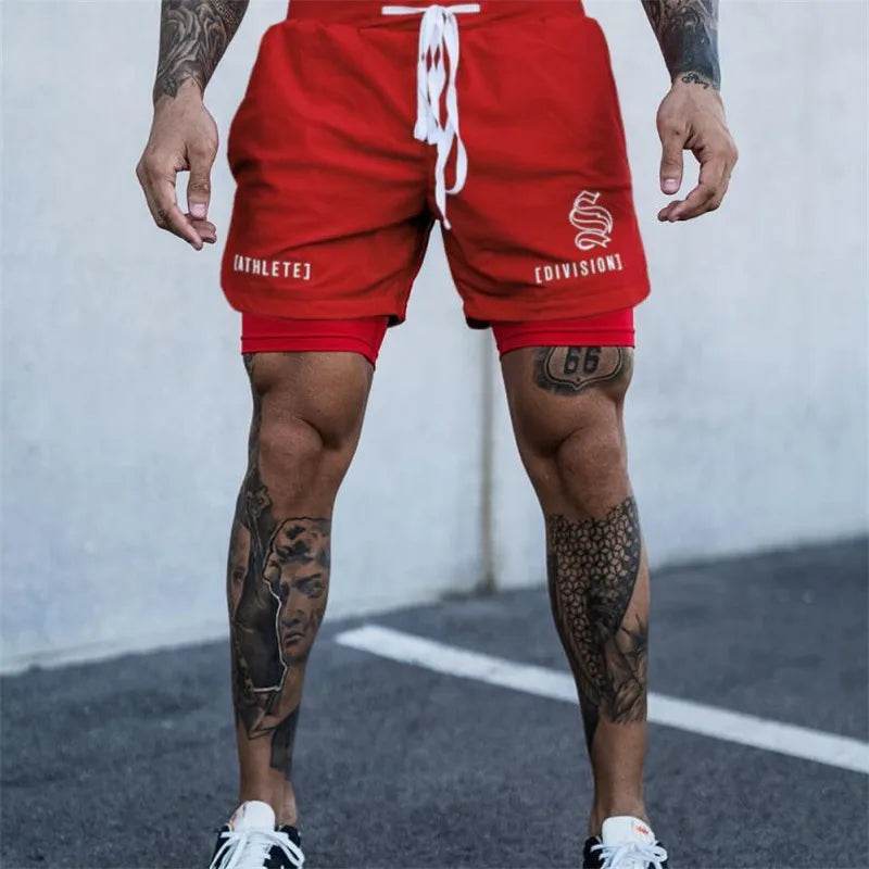 Buy Center 2 in 1 Running Shorts for Men - Breathable, Quick-Dry Design - Buy Center UK