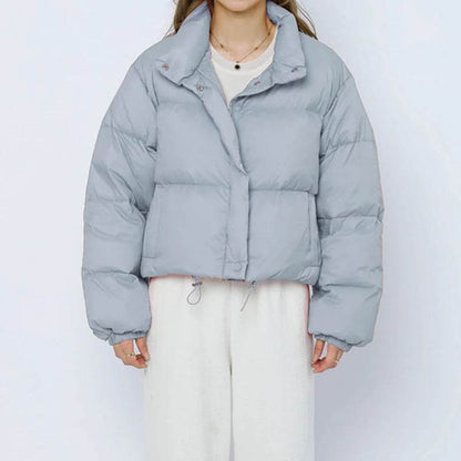 ABRINI Women's Winter Mock Neck Down Coat - Cozy & Stylish Outwear - Buy Center UK