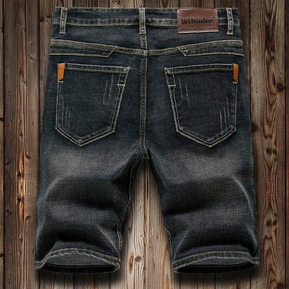 Buy Center Men's Denim Shorts - Classic Black & Blue Slim Fit - Buy Center UK
