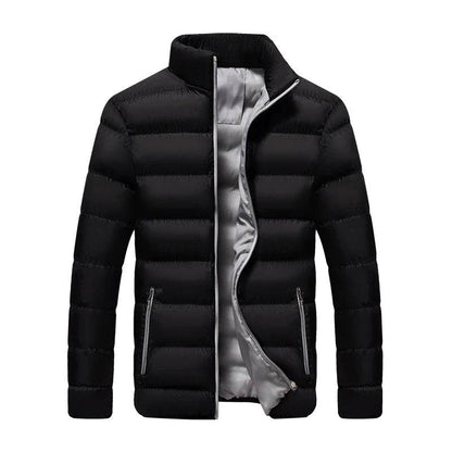 Buy Center Men's White Duck Down Jacket - Warm, Slim Fit Puffer Coat - Buy Center UK