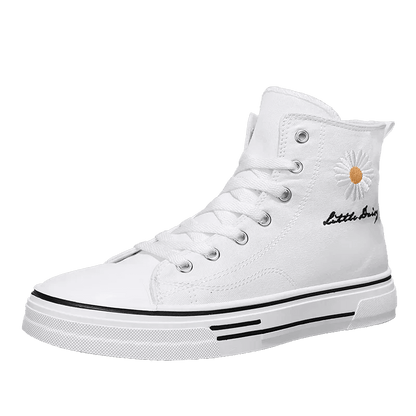 Buy Center Men’s High Top Sneakers - Breathable Canvas, Platform Style - Buy Center UK