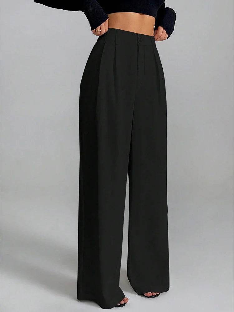 Buy Center Women's Baggy Pants - Elastic Waist, Wide Leg Design - Buy Center UK