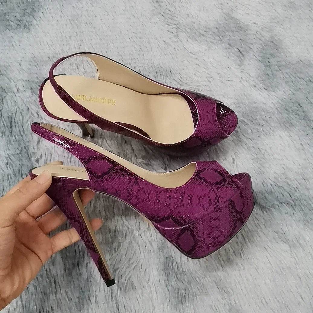 Buy Center 14CM High Heel Sandals - Sexy Open Toe Platform Shoes - Buy Center UK