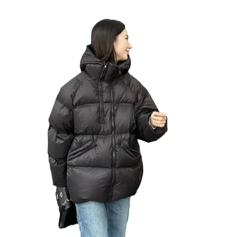 Buy Center Women's Double Zip Down Coat - 90% Goose Down Warmth - Buy Center UK