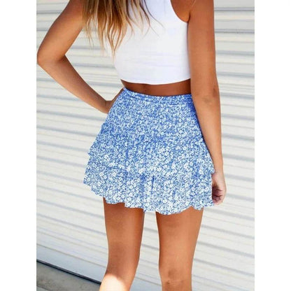 2023 Women's Mini Dress - Floral Ruffle Edge in 13 Colors - Buy Center UK
