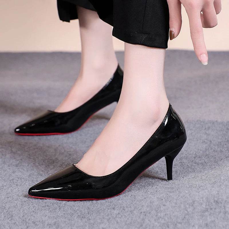 Buy Center Red Sole High Heel Pumps - Classic Pointed Toe Design - Buy Center UK