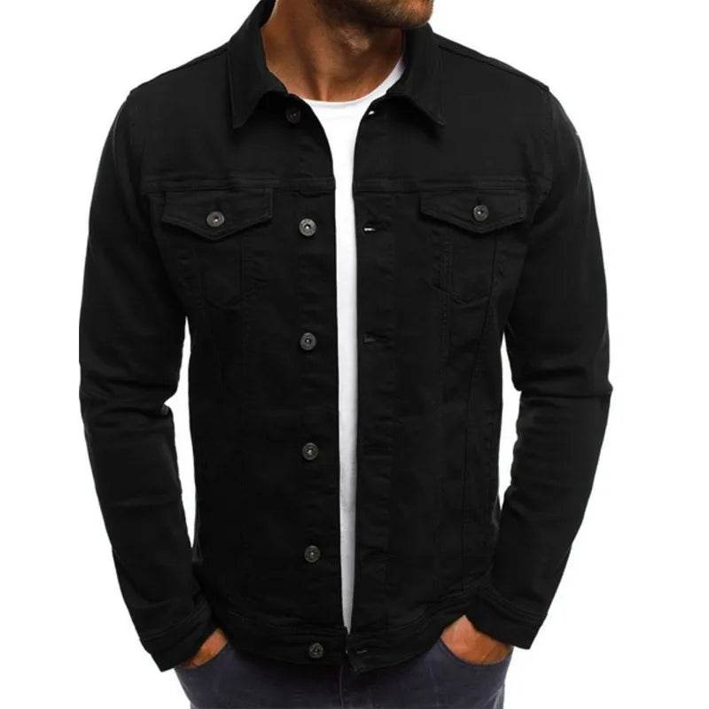 Buy Center Men’s Casual Yellow Denim Jacket - Classic Slim Fit Style - Buy Center UK