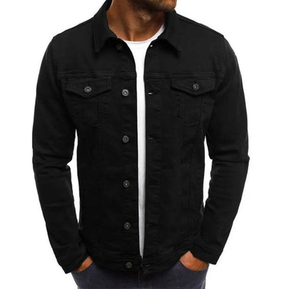 Buy Center Men’s Casual Yellow Denim Jacket - Classic Slim Fit Style - Buy Center UK
