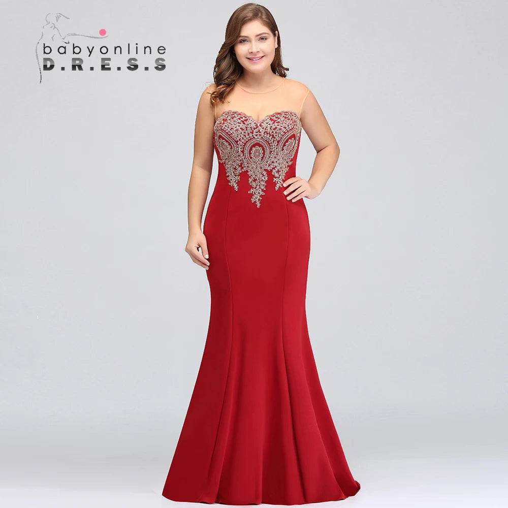 2024 Gold Appliques Sweetheart Illusion Bridesmaid Gown - Floor Length - Buy Center UK