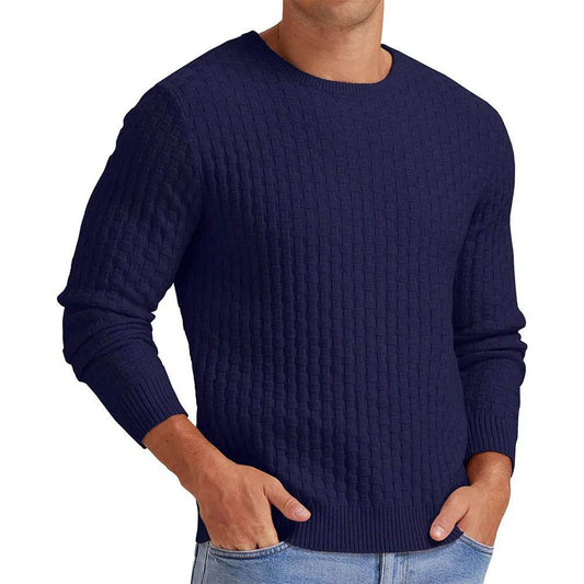 Buy Center White Menswear Turtleneck Pullover - Thickened Knit Sweater - Buy Center UK