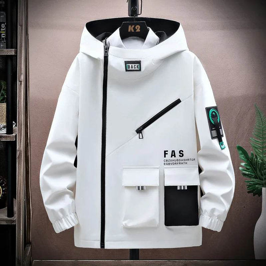 Buy Center Men's Pilot Hooded Jacket - Stylish Zipper, Warm Velvet Lining - Buy Center UK