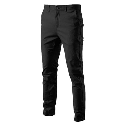 AIOPESON Men’s Slim Fit Trousers - High-Quality Cotton & Spandex - Buy Center UK