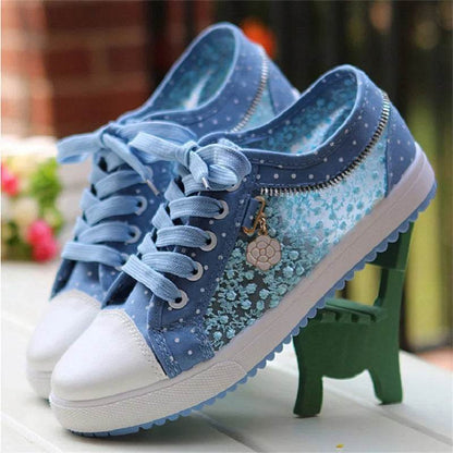 Buy Center Summer Girls Casual Shoes - Breathable Canvas Sneakers - Buy Center UK
